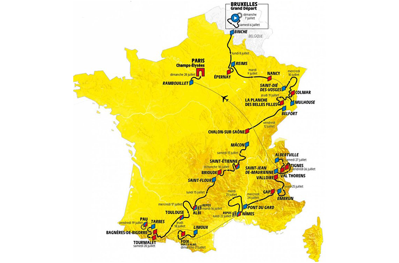 Tour De France The Route And How To Plan Your Trip Rac Drive ...
